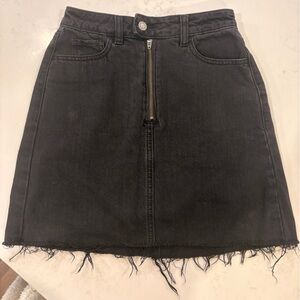 Hollister Black Denim Skirt